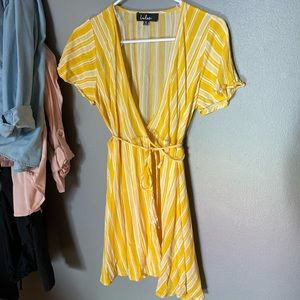 LuLu’s wrap sun dress, xs